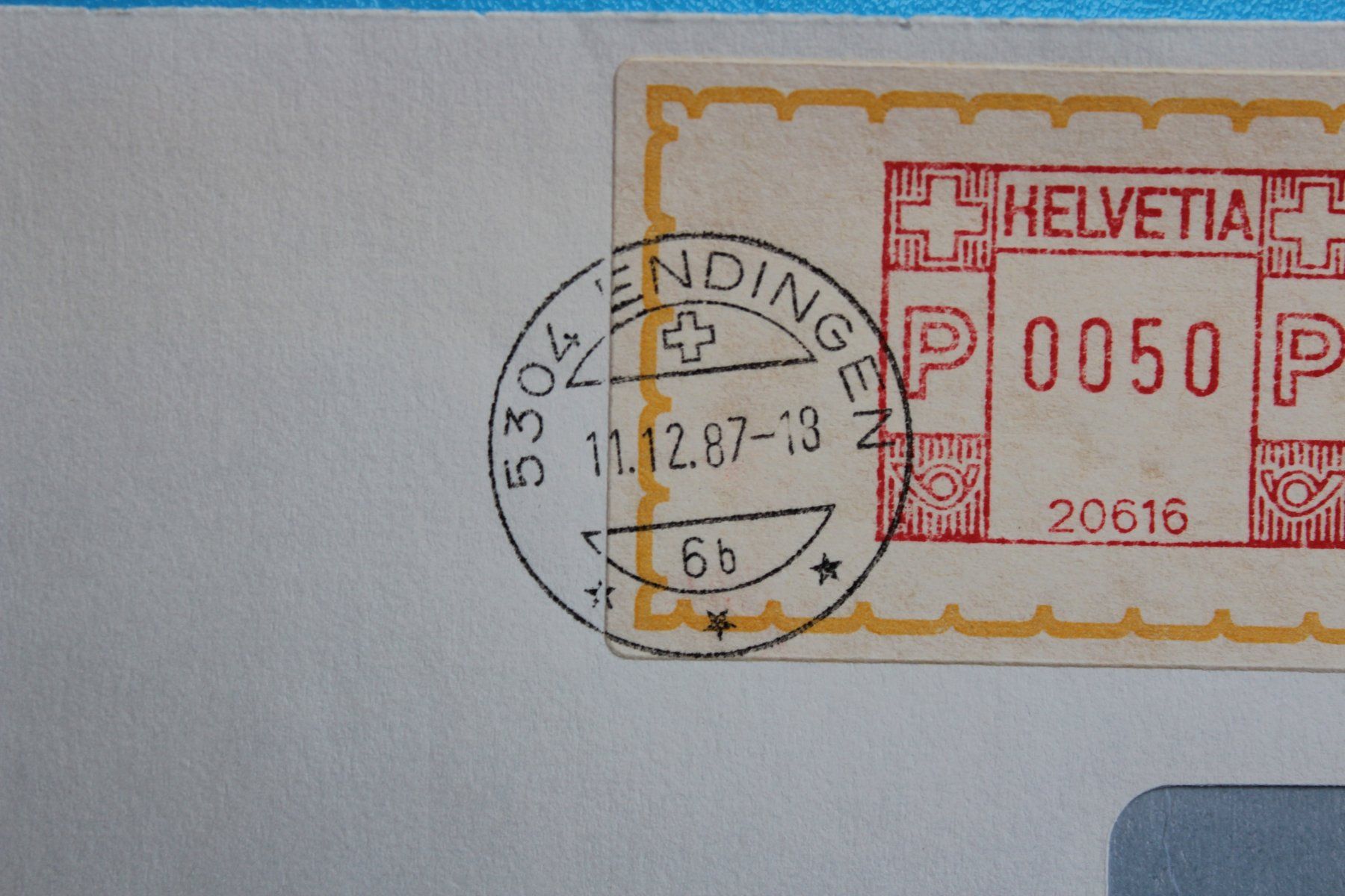 Timbri: Geboren am 11. 12. 1987 – Usato da Herznach venduto da atsirch60 2