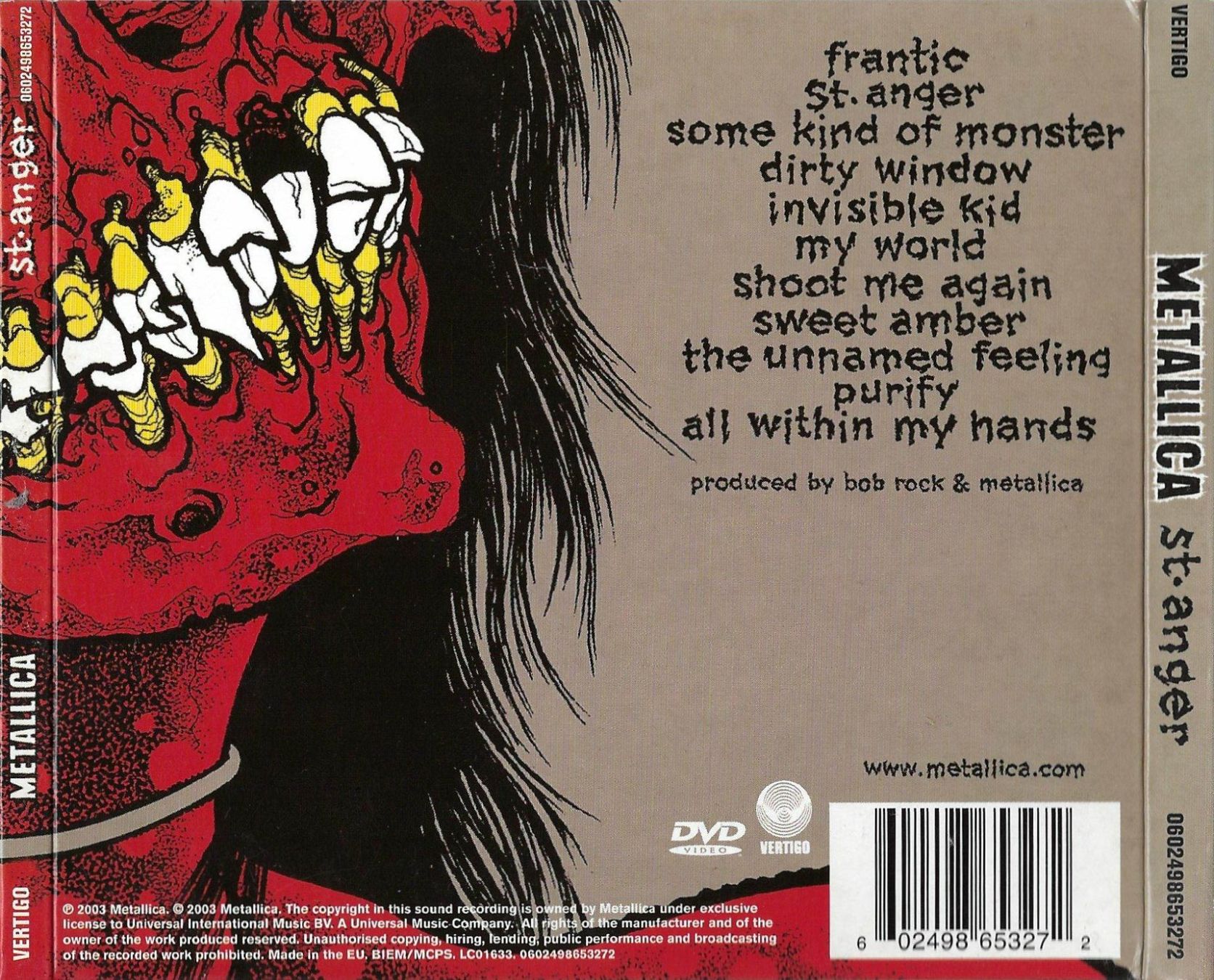 CDs: CD: METALLICA - St. Anger – D'occasion à Rotkreuz par groeli69 1
