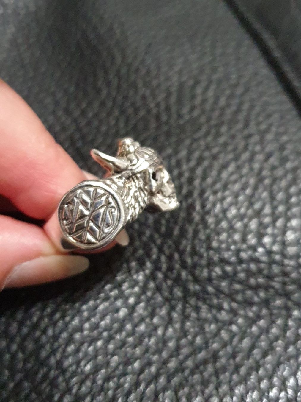 Anelli: Neu: Wikinger - Skull - Ring / 925 Silber / Gr. 63 – Nuovo (secondo la descrizione) da Muri AG venduto da Edlerweiss-Schwarz 2