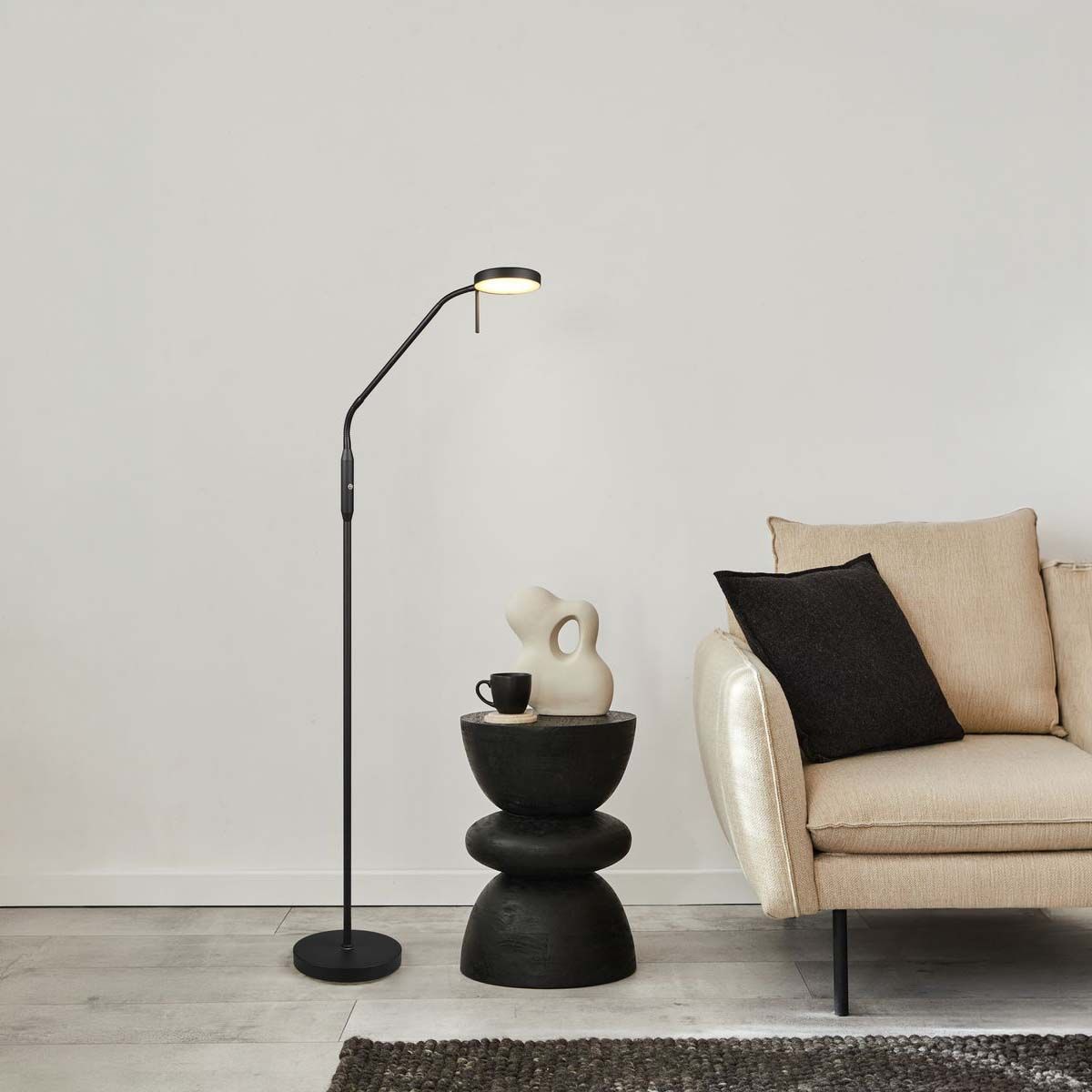 Lampade: LED Stehleuchte, Schwarz, 161 cm Höhe – Nuovo (secondo la descrizione) da Kreuzlingen venduto da Smart-Light 1