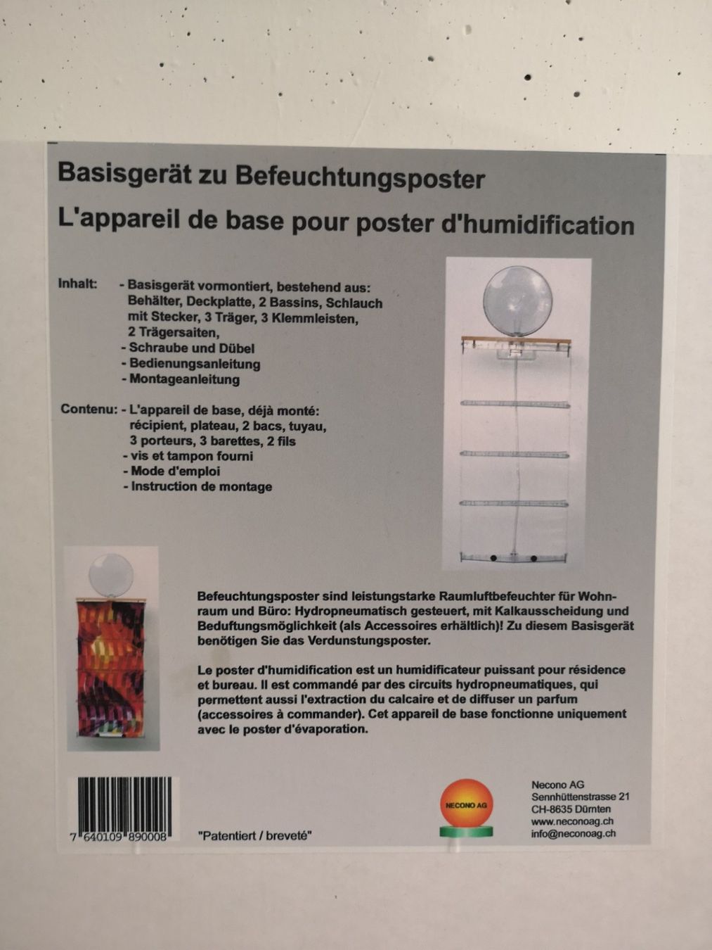 Umidificatori d'aria: Luftbefeuchter – Nuovo e nell'imballaggio originale da Attinghausen venduto da Saraa.arnold 3