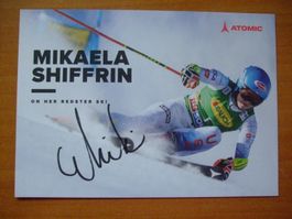 MIKAELA SHIFFRIN (USA) HANDSIGNIERT TOP AK