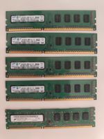 Samsung/Micron 10GB (5x2GB) DDR3 RAM DIMM PC3-10600U 1333MHz