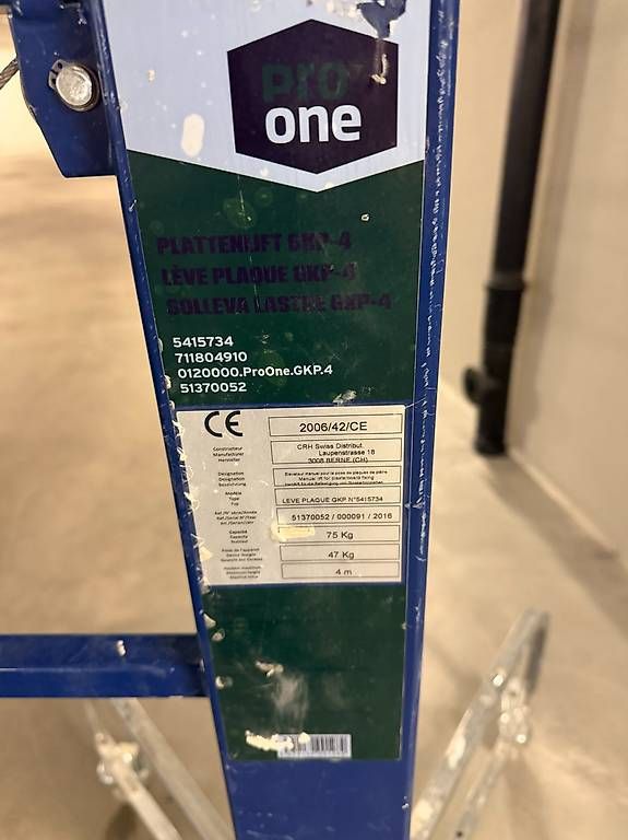 Tutti gli attrezzi: Gipsplattenlift Pro One – Usato da Arosa venduto da bee_m999