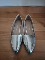 Dorothy Perkins Slipper/Loafer Silber Metallic Gr. 38 – NEU