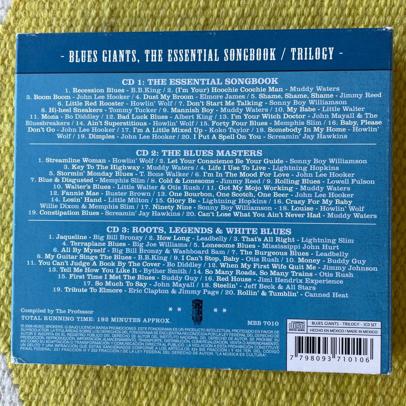 CD: BLUES GIANTS-3CD BOX SET TRILOGY (DIGIPACK) – Usato da Rorschacherberg venduto da CD-Roli 1