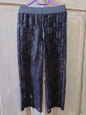 Made in Italy . 3/4 Hose transparent mit Innenhose S