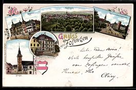 Litho Zofingen, Post und Bahnhofstrasse,