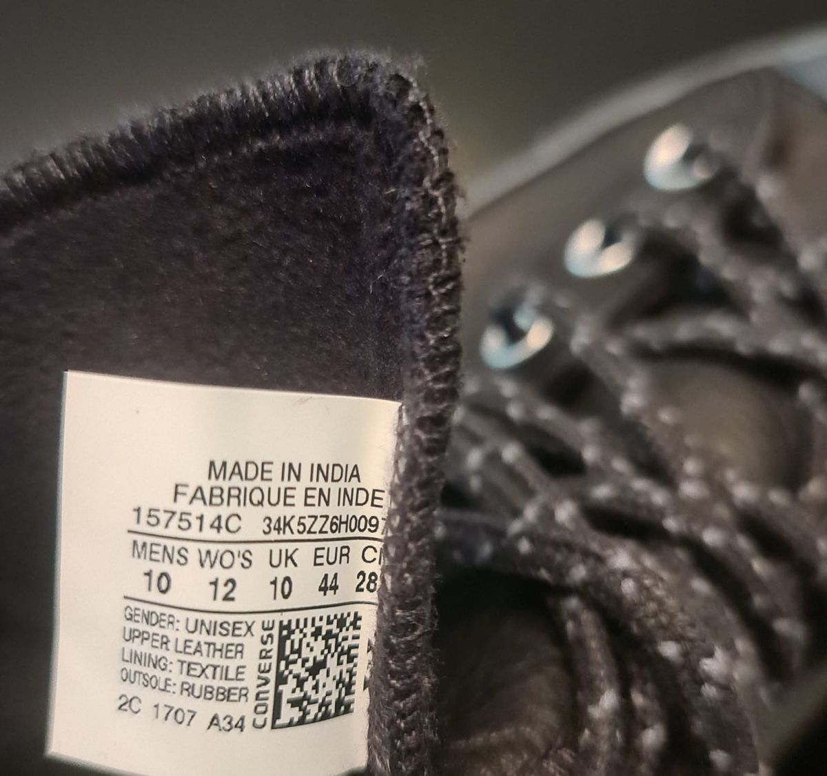 Converse Scarpe da uomo: Original Converse Leder Grösse 44 – Nuovo (secondo la descrizione) da Zürich venduto da ok1 4