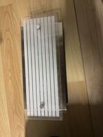 Elegante Wandlampe/Deckenlampe, Edelstahl/Glas, Top Zustand!