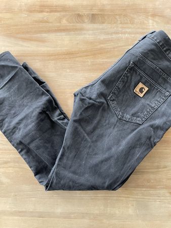 Carhartt WIP Mens Jeans, Black, Size 38/32 - Excellent!