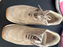 Hogan Damen Sneaker beige mit Pailletten guter Zustand