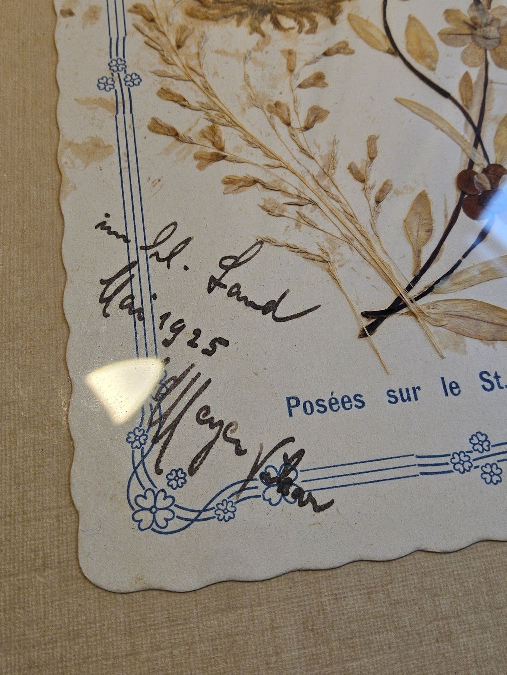 Foto & Immagini: Antikes Jerusalem Blumenbild im Rahmen 1925 Datiert – Usato da Zürich venduto da Aleick 3