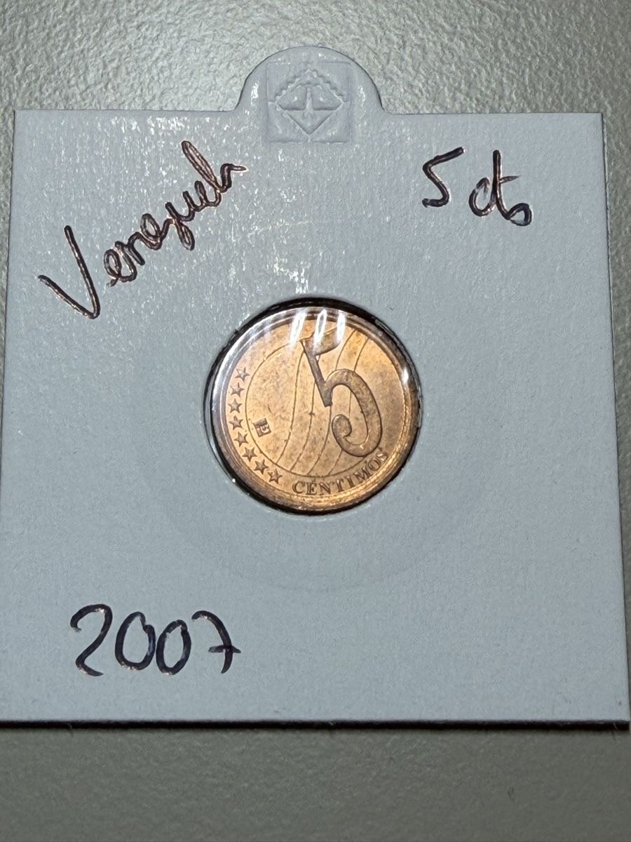 Tutti le monete: Venezuela - 5 cents - 2007 – Usato da Payerne venduto da Mike1682