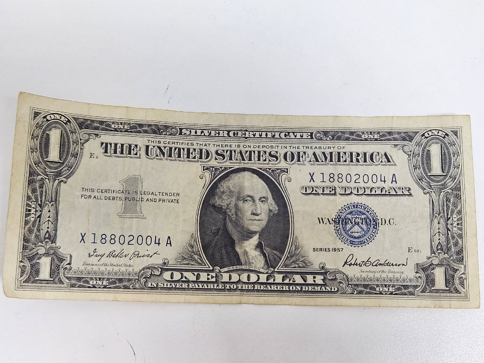 Banconote: US Dollar 1 Note Serie 1957 Silver Certificate – Usato da Schlieren venduto da Bestleo 1