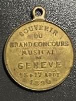 Médaille Ancienne Souvenir du Grand Concours Musical Genève