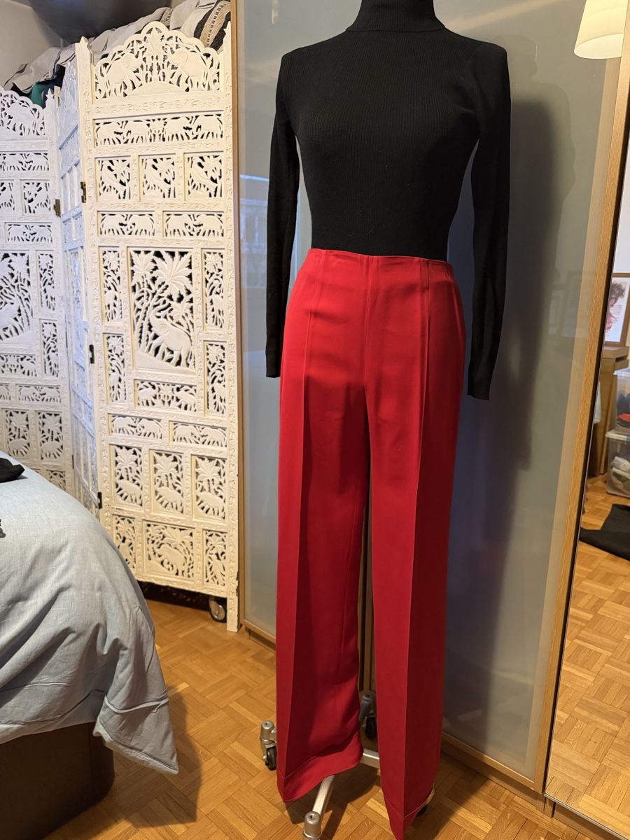 George Rech Pantaloni: Pantalon Georges Rech rouge taille 38 – Usato da lausanne venduto da annec777