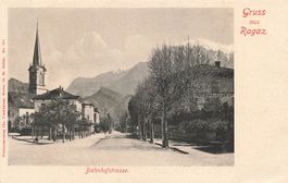 Gruss Ragaz Bahnhof strasse