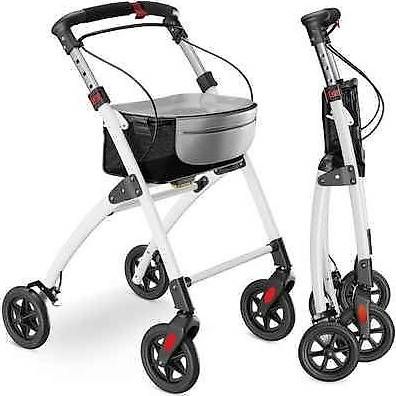 Gehhilfen: Rehaforum Medical Rollator weiss Actimo Basic mit Sitzfläche – Neu und originalverpackt aus Baar von AudiRS32024