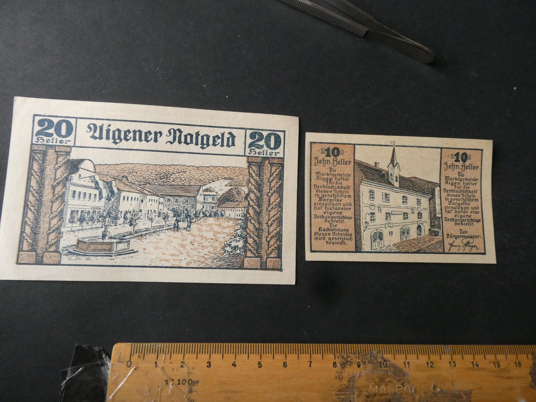 Banconote: Oesterreich,  Aigen   - Notgeldscheine – Usato da Hinterforst venduto da Rohusri