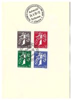 Landi 1939 italienische Serie mit Landistempel auf PTT-Bögli