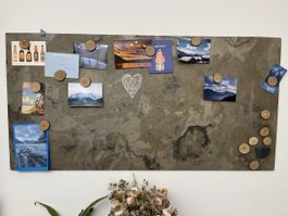Magnetische Schiefertafel 120 × 61 cm inkl. 16 Magnete