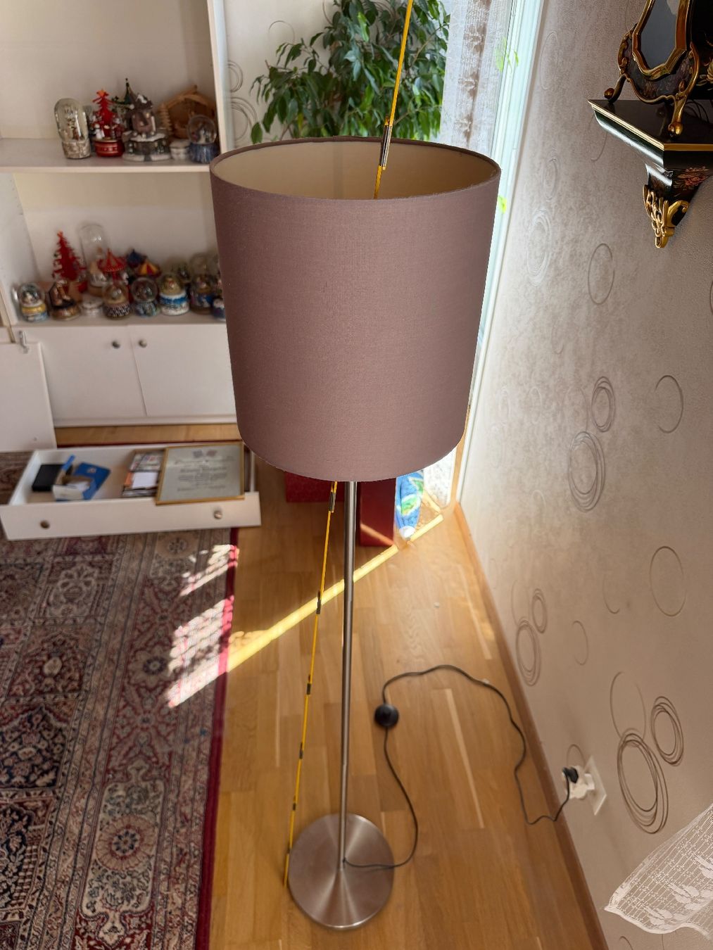 Lampade: Stehlampe mit Stoffschirm 157,5 cm – Usato da Bern venduto da berneroberlaenderin 1