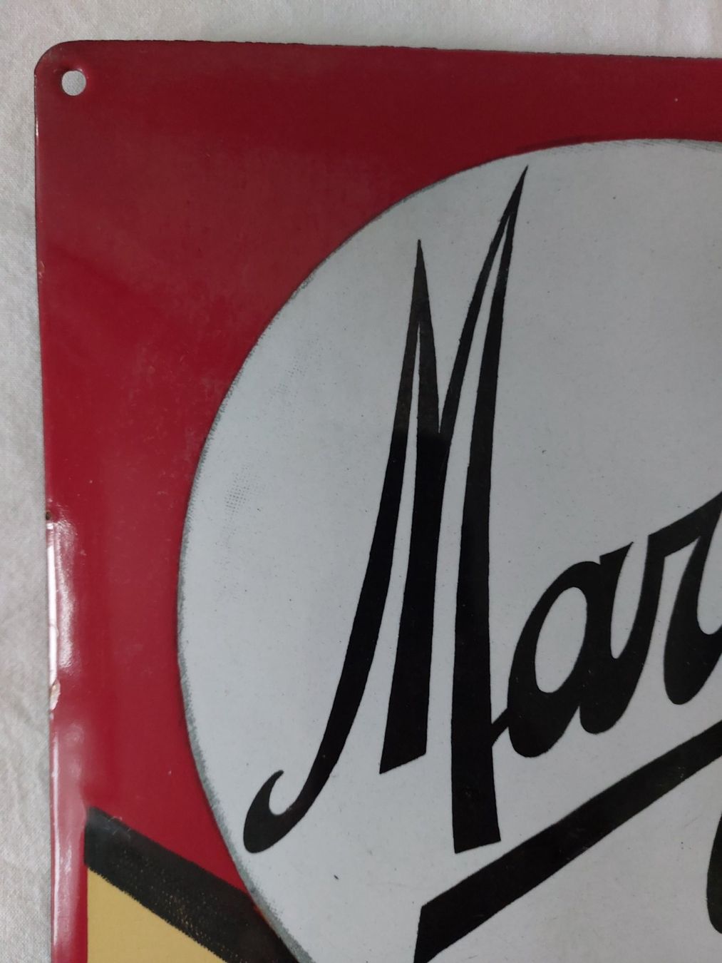 Maggi Insegne: Emailschild Marga Créme p. Chaussure plaque émaillée Sutter – Usato da Schenkon venduto da Elbarto007 1