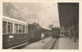 Lauterbrunnen BE Wengernalpbahn Bahnhof 1960 Foto 14x9