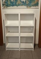 2 bibliothèques IKEA BILLY blanches 40×28×106 cm
