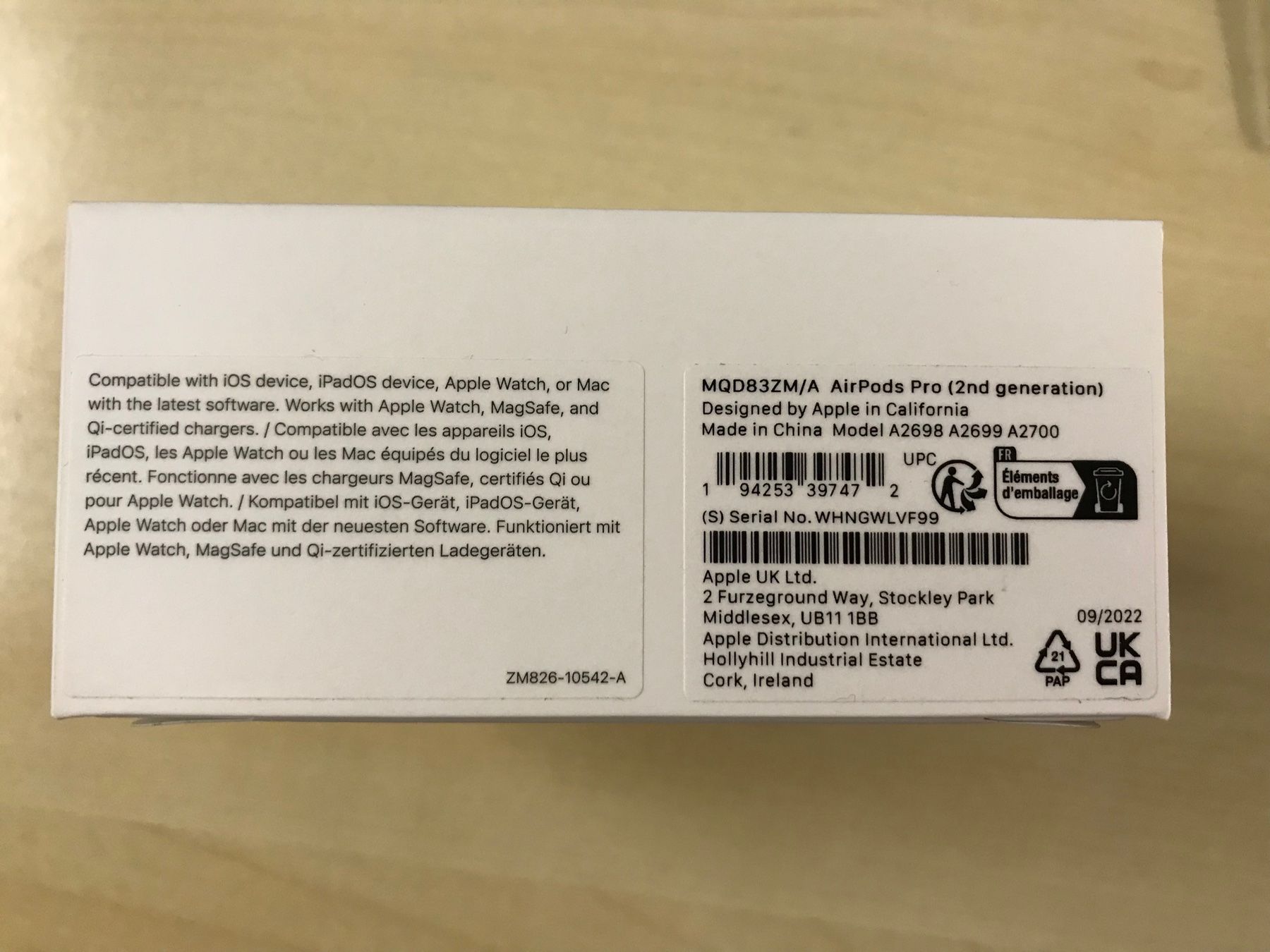 Apple Cuffie: APPLE AirPods PRO 2nd generation Original – Nuovo e nell'imballaggio originale da Zug venduto da OrturMullerMac 2