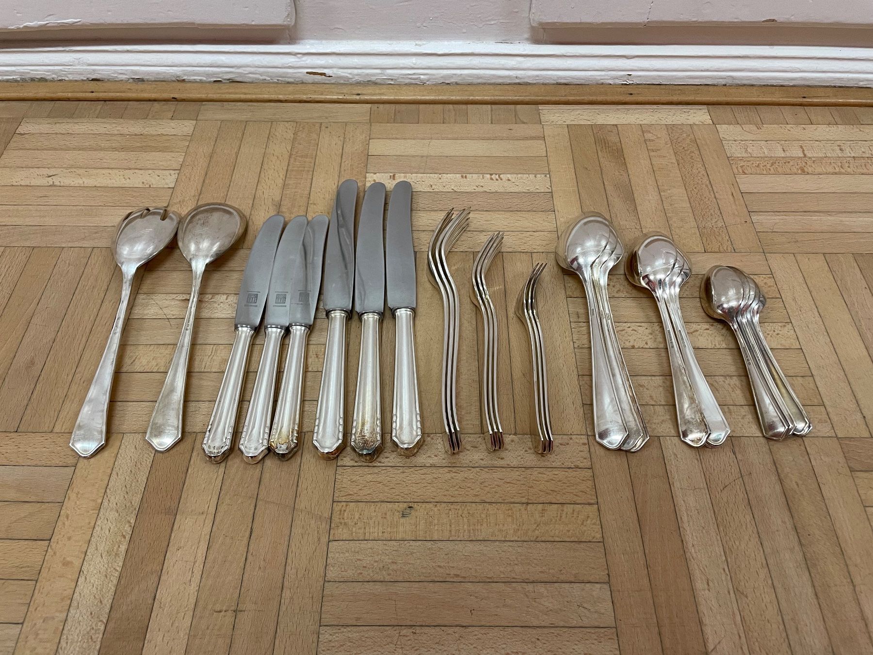 Set di posate: Art Deco Besteck Service Bruckmann versilbert Essbesteck – Usato da Hinwil venduto da DaniBachman 1
