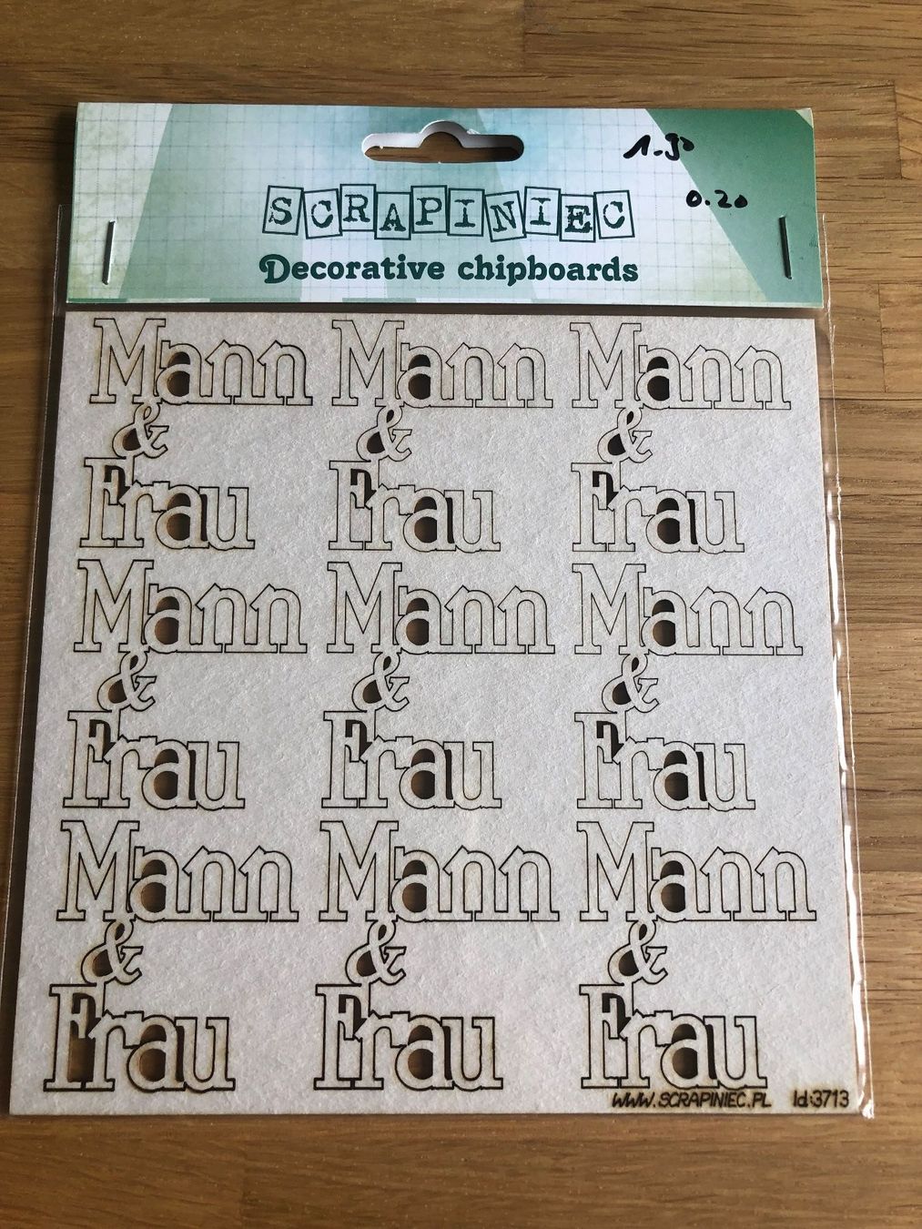 Kit bricolage: Chipboard "Mann & Frau" - P – Nuovo (secondo la descrizione) da Neukirch (Egnach) venduto da muolen