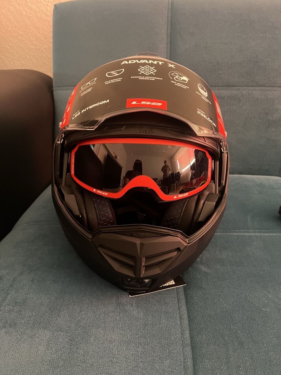 Helme & Visiere: Casque moto modulable LS2 Advant X noir mat neuf!! – Neu und originalverpackt aus Genève von erhan-arife 2