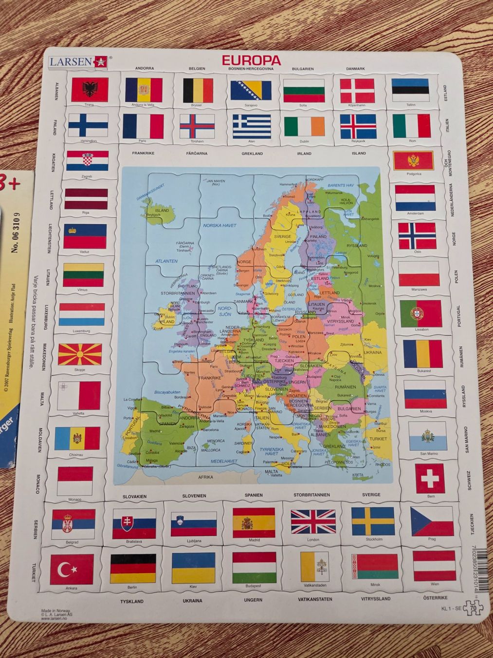 Puzzle: 2 Puzzles - Katzen und Europa – Usato da Brugg AG venduto da Finlandia 2