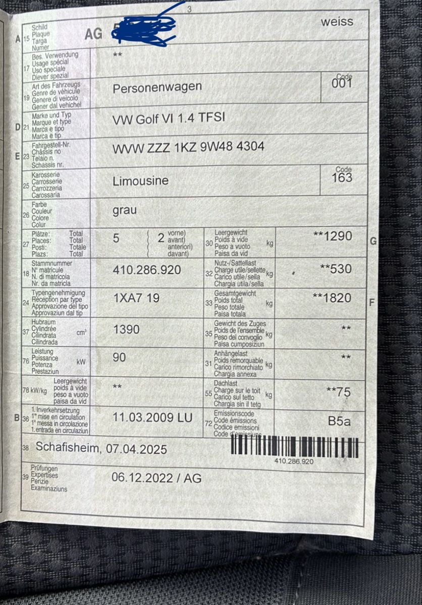 VW Automobili: VW Golf VI 1.4 TFSI – Usato da Turgi venduto da sophiejaefeli 7