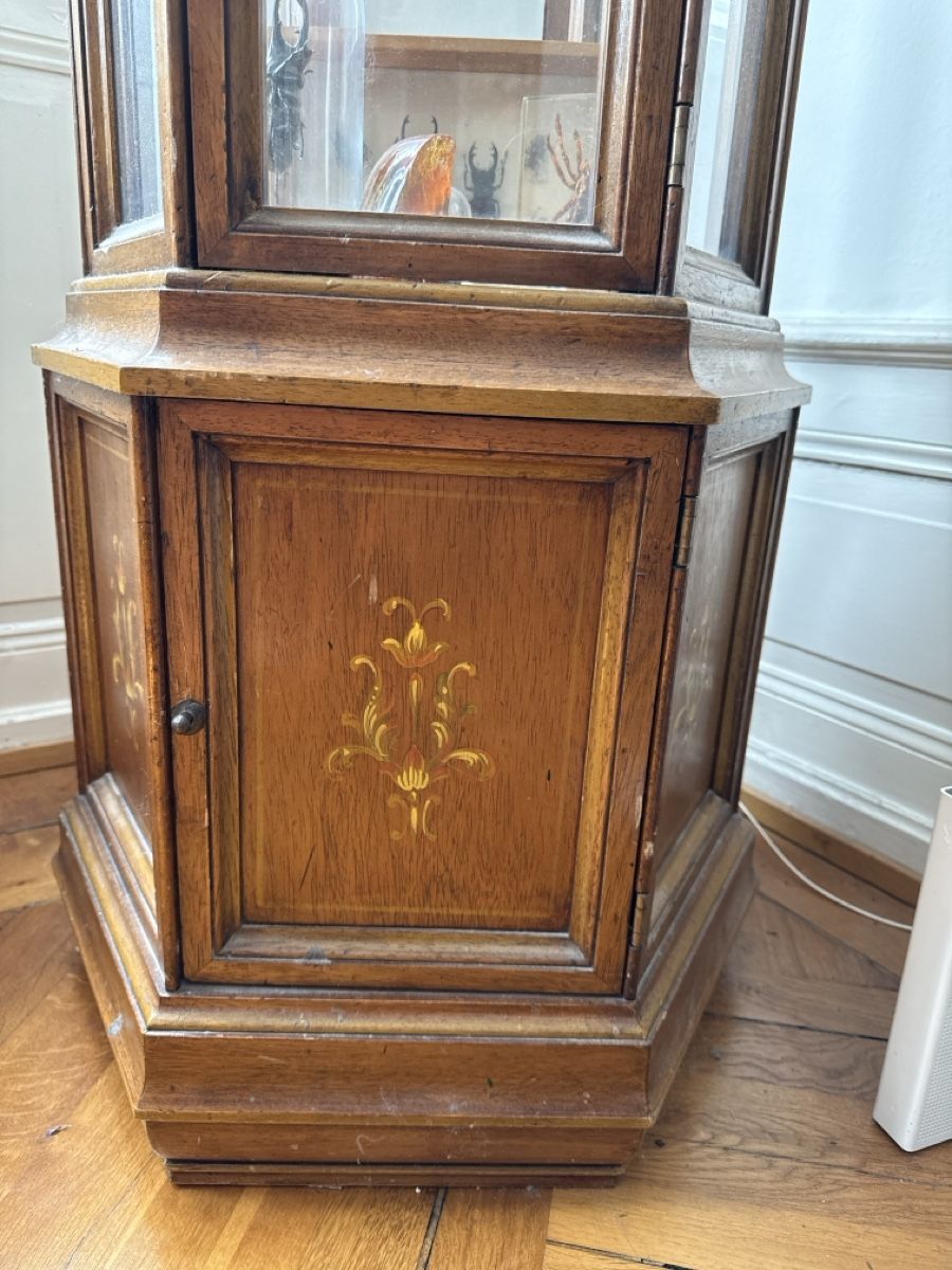 Vitrines: Antike Vitrine, 6-Eckig, Nussbaum – D'occasion à Basel par Ramses1179 3