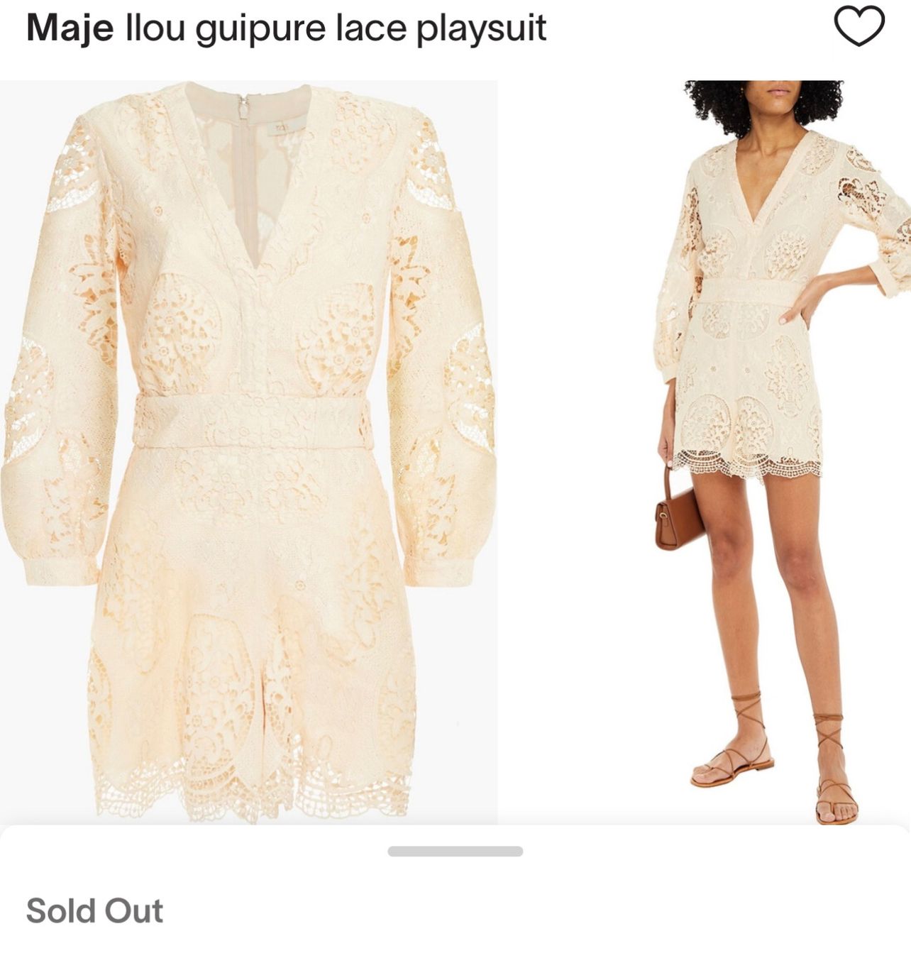 Maje Tute: Maje lace jumpsuit 36 – Usato da Laupen BE venduto da Smythe 3