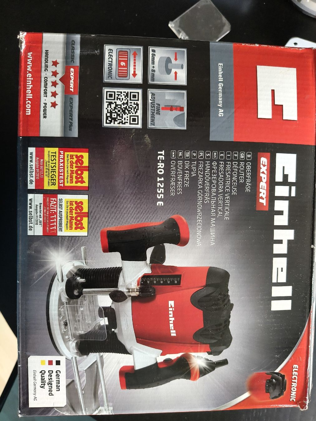 Einhell Tutte le macchine: Fraiseuse verticale Einhell TE-RO 1255 E - comme neuve – Nuovo (secondo la descrizione) da Biel/Bienne venduto da C10O75 1
