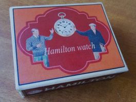 Hamilton Taschenuhr Box Etui Uhrenbox Montre d Poche Gousset