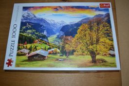 Puzzle 1000 Teile - Ein Dorf im den Bergen