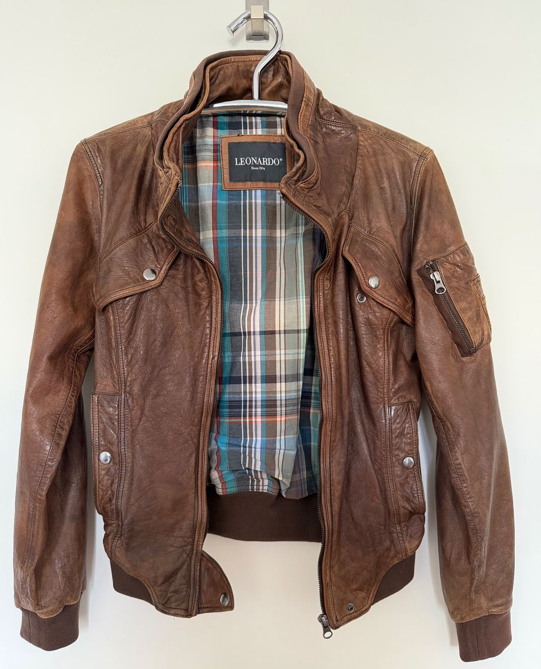 Giacche: Lederjacke von Leonardo in Braun – Usato da Zürich venduto da Kue_Zuerich