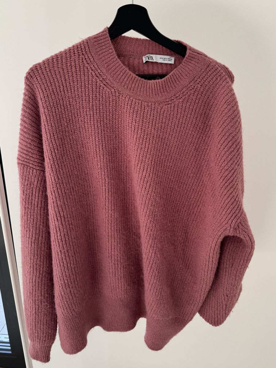 Zara Maglioni & Felpe: ZARA Oversize Strickpullover Altrosa / Dusty Pink – Usato da Zürich venduto da di_archive 1