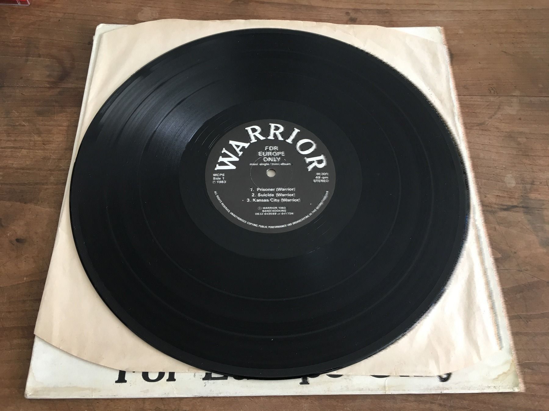 Dischi in vinile: Warrior For Europe Only Metal Vinyl – Usato da Willerzell venduto da Stoeff8l 2