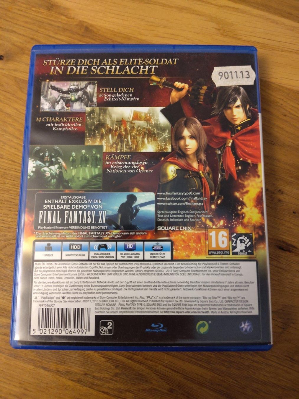 Sony Giochi: Final Fantasy Type-0 / Type Zero - Playstation 4 / PS4 – Usato da Kloten venduto da SuperRetroPixels 1