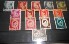 Briefmarken Sammlung Rumänien 11 Stücke