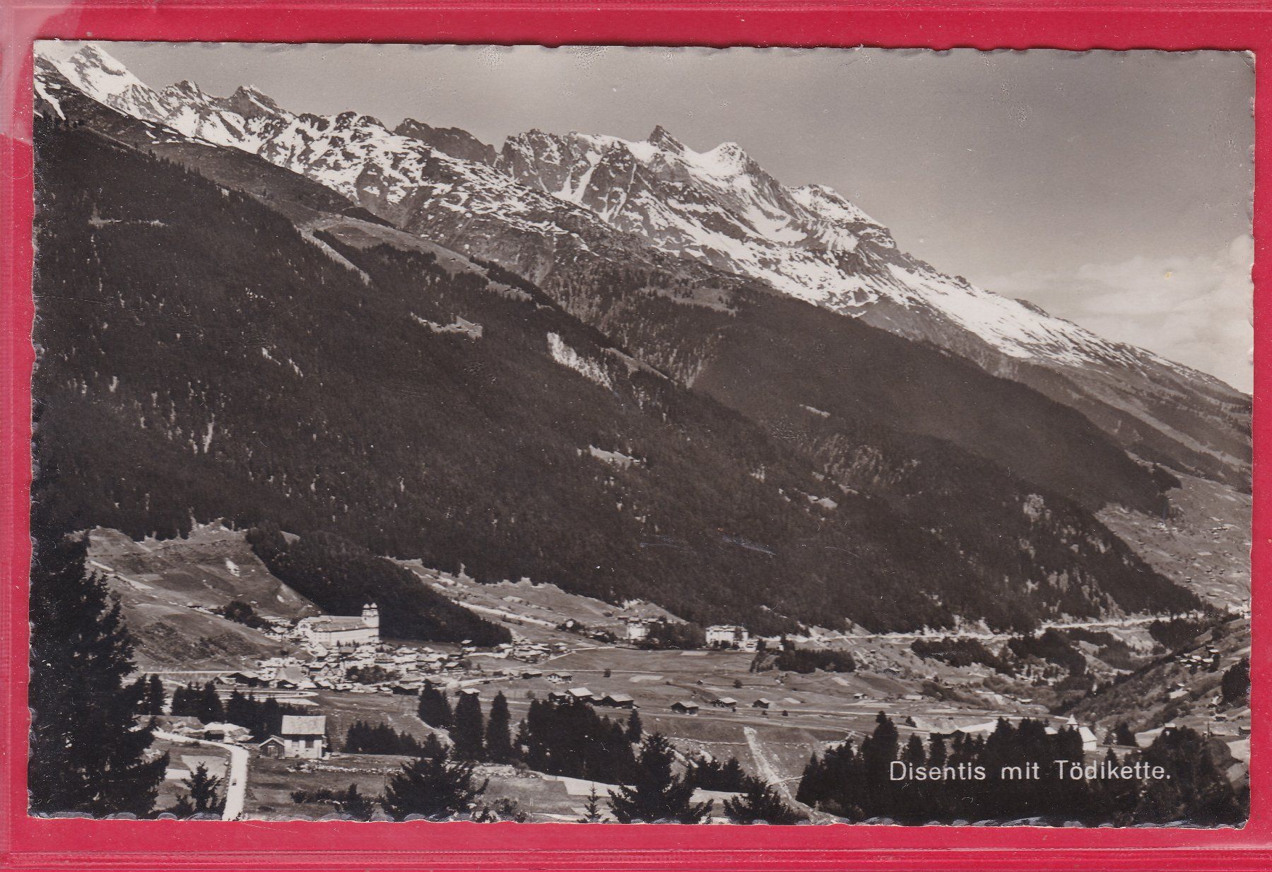 Cartoline postali: DISENTIS MIT TÖDIKETTE, – Usato da Oberrieden venduto da Gebirgsstelze