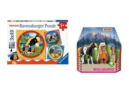 Aktion 3er Set Yakari, Regenbog., Kl. Donner,  3 Puzzle, neu