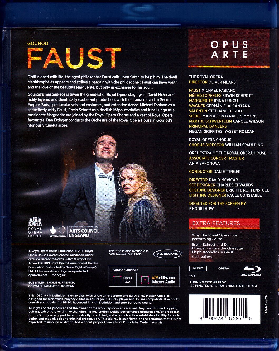 Tutti i DVDs: Blu-Ray-Disc FAUST Oper von Gounod – Nuovo (secondo la descrizione) da Rubigen venduto da OPERNFREUND 1