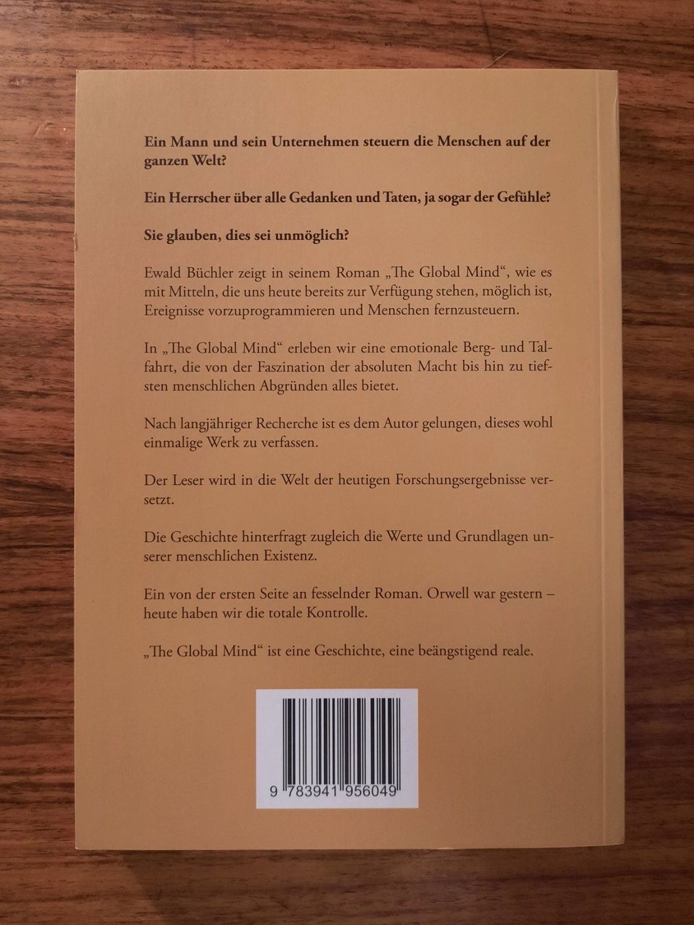 Bücher: The Global Mind von Ewald Büchler – Gebraucht aus Wettingen von Beo 2
